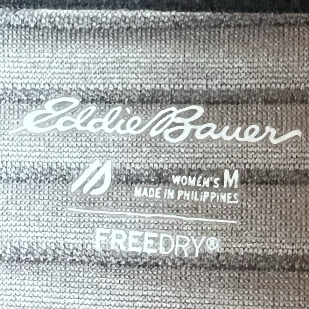 Eddie Bauer Women’s M Gray Cowl Neck Top Stretchy Knit Tunic FREEDRY Shirt - Picture 6 of 11